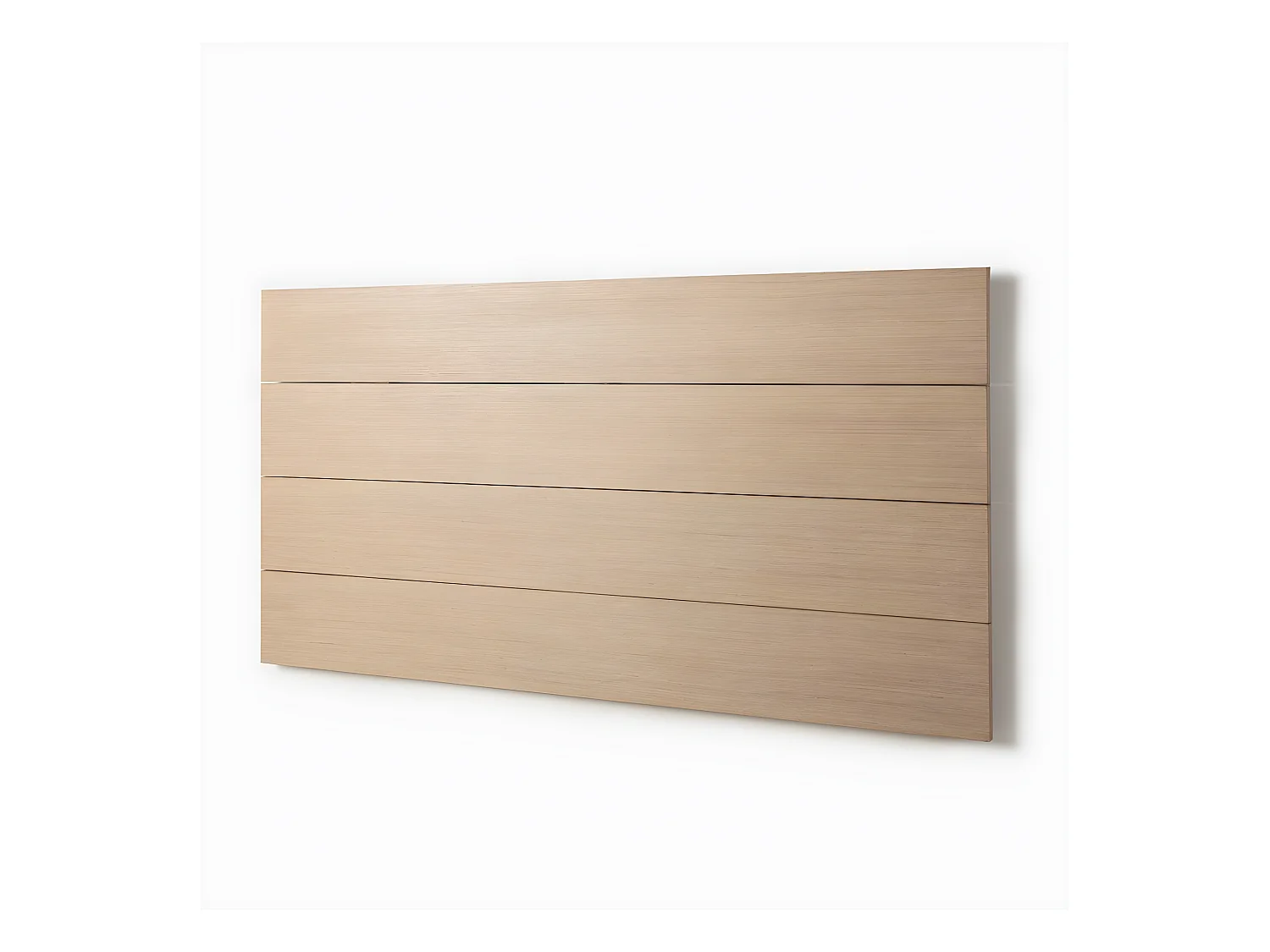 Tête de lit double en bois naturel 162x80 cm-Leira