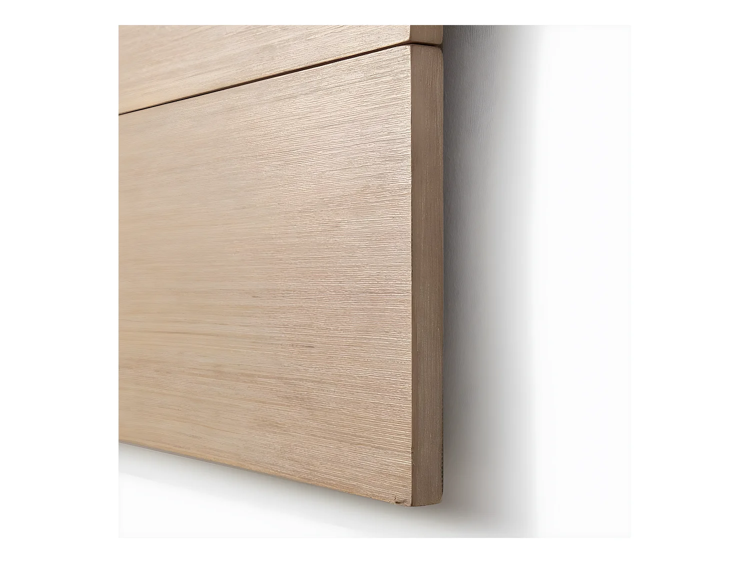 Tête de lit double en bois naturel 162x80 cm-Leira