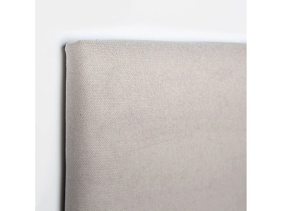 Tête de lit double en tissu beige 160x50 cm-Malta