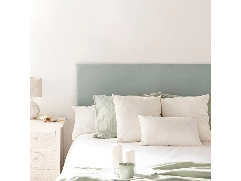 Tête de lit double en tissu menthe 160x50 cm-Malta