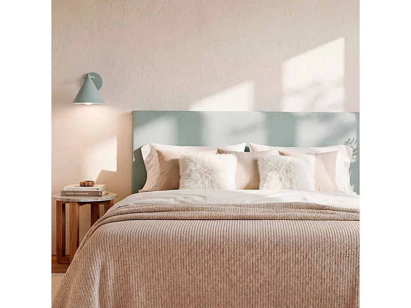 Tête de lit double en tissu menthe 160x50 cm-Malta