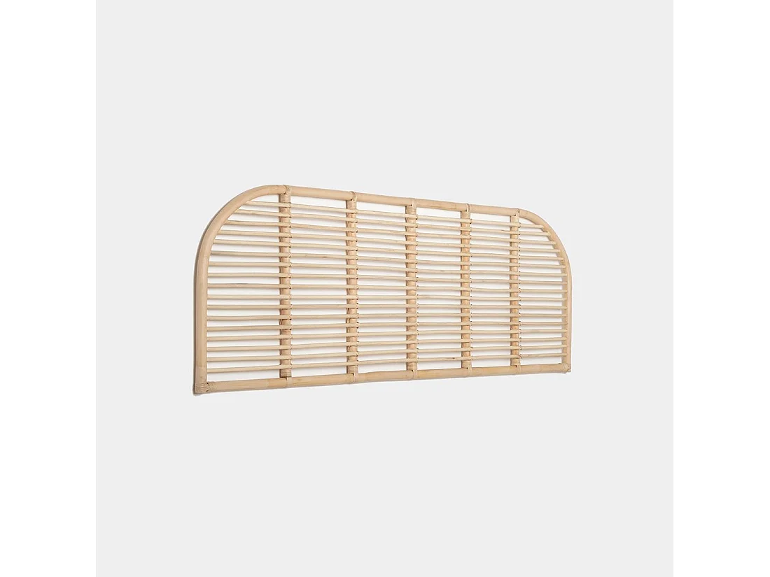 Tête de lit double en rotin naturel 160x60 cm-Siloa