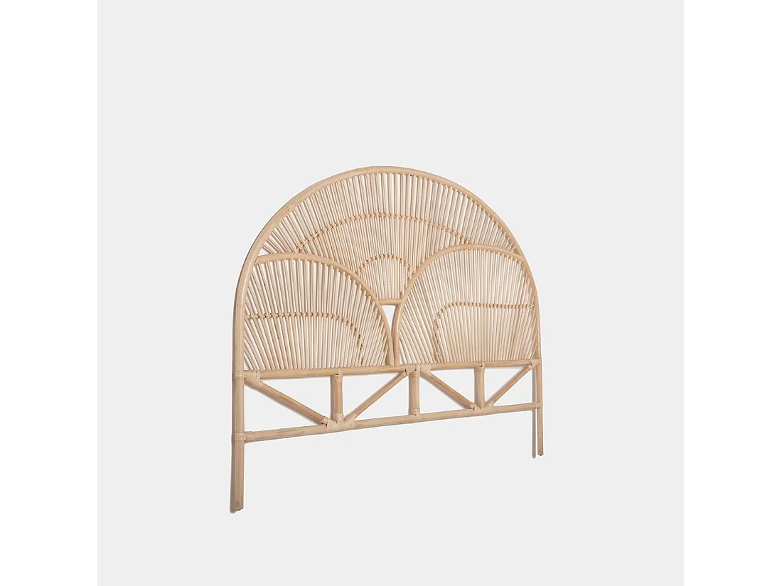 Tête de lit double en rotin naturel 170x133 cm-Arue