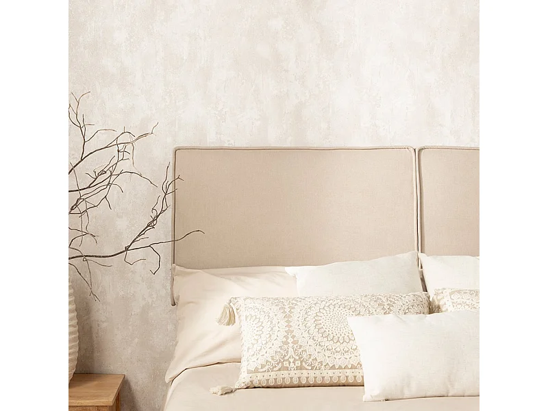 Cabecero doble de Tela Beige 55 x 168- Ayari