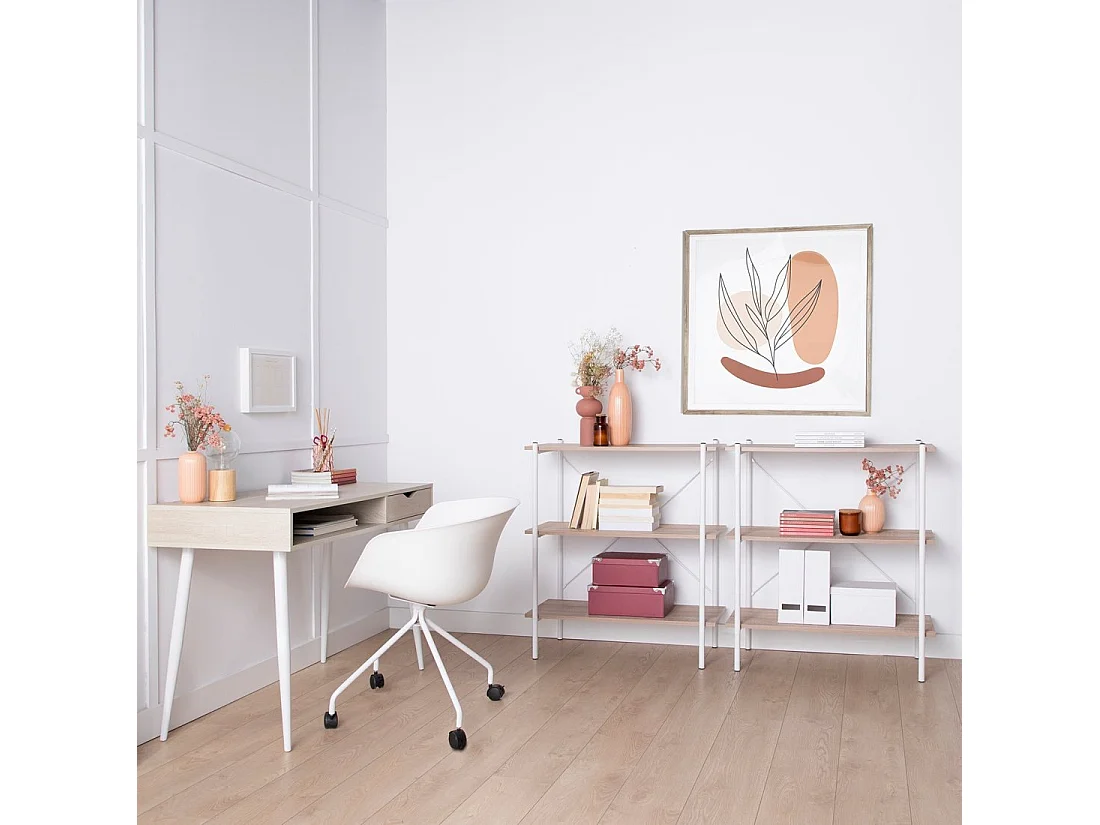 Estantería baja de Natural Natural 91 x 80- Milan