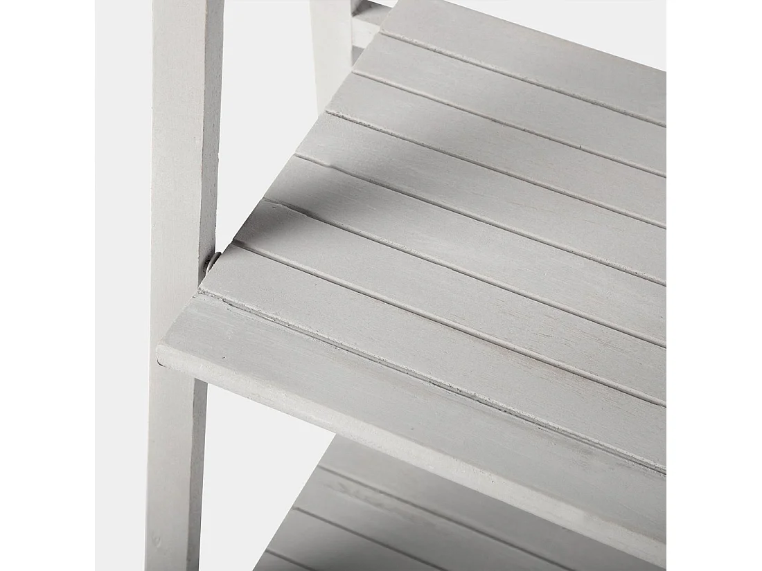 Estantería plegable de Madera Gris decapado 136 x 45- Folk