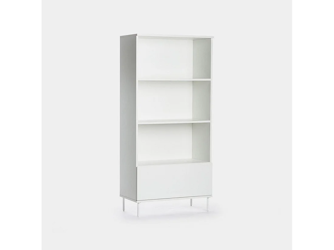 Estantería alta de Lacado Blanco 169 x 80- Esben
