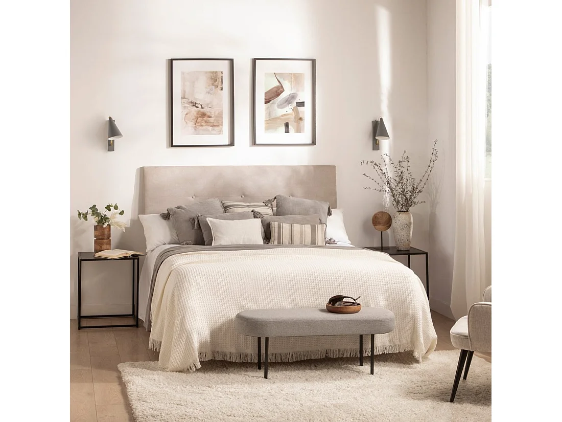 Applique murale en métal gris 12x29 cm-Lawa