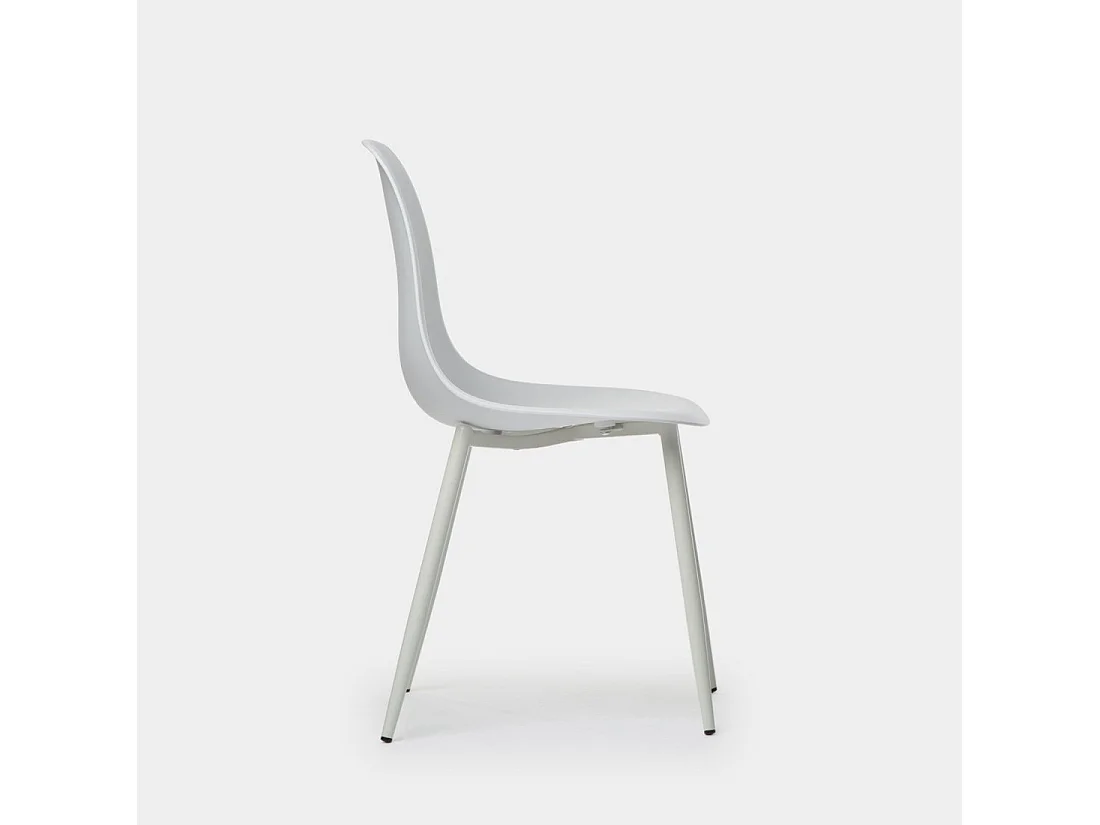 Silla de comedor de Plástico Blanco 80 x 45- Nina