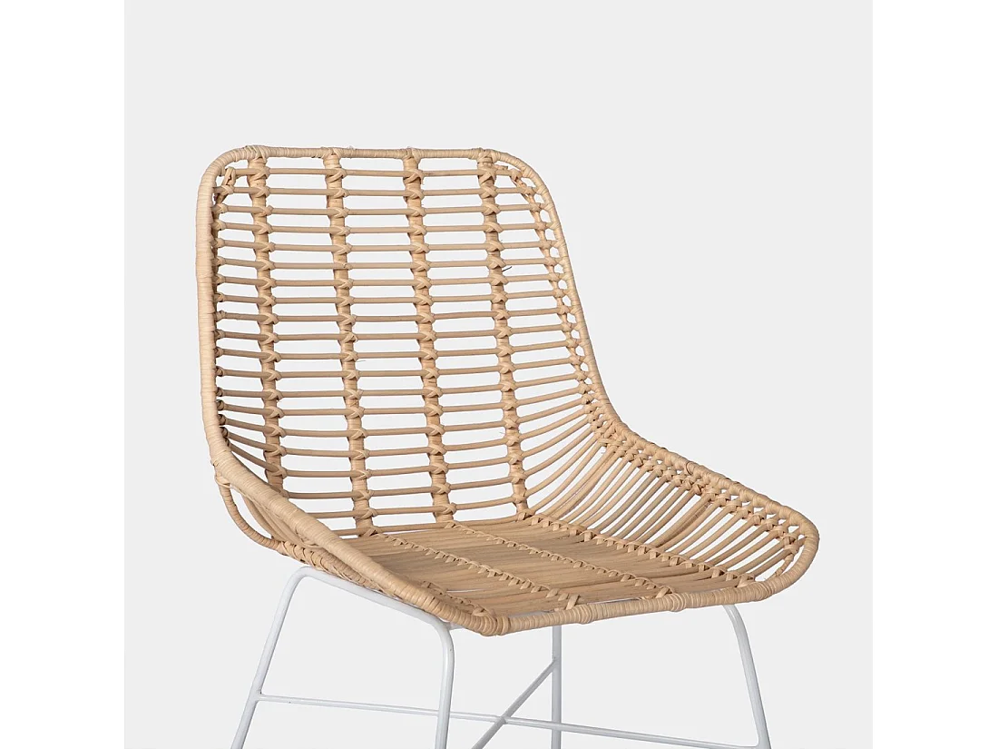 Silla de exterior de Fibra natural Natural 85 x 52- Lui