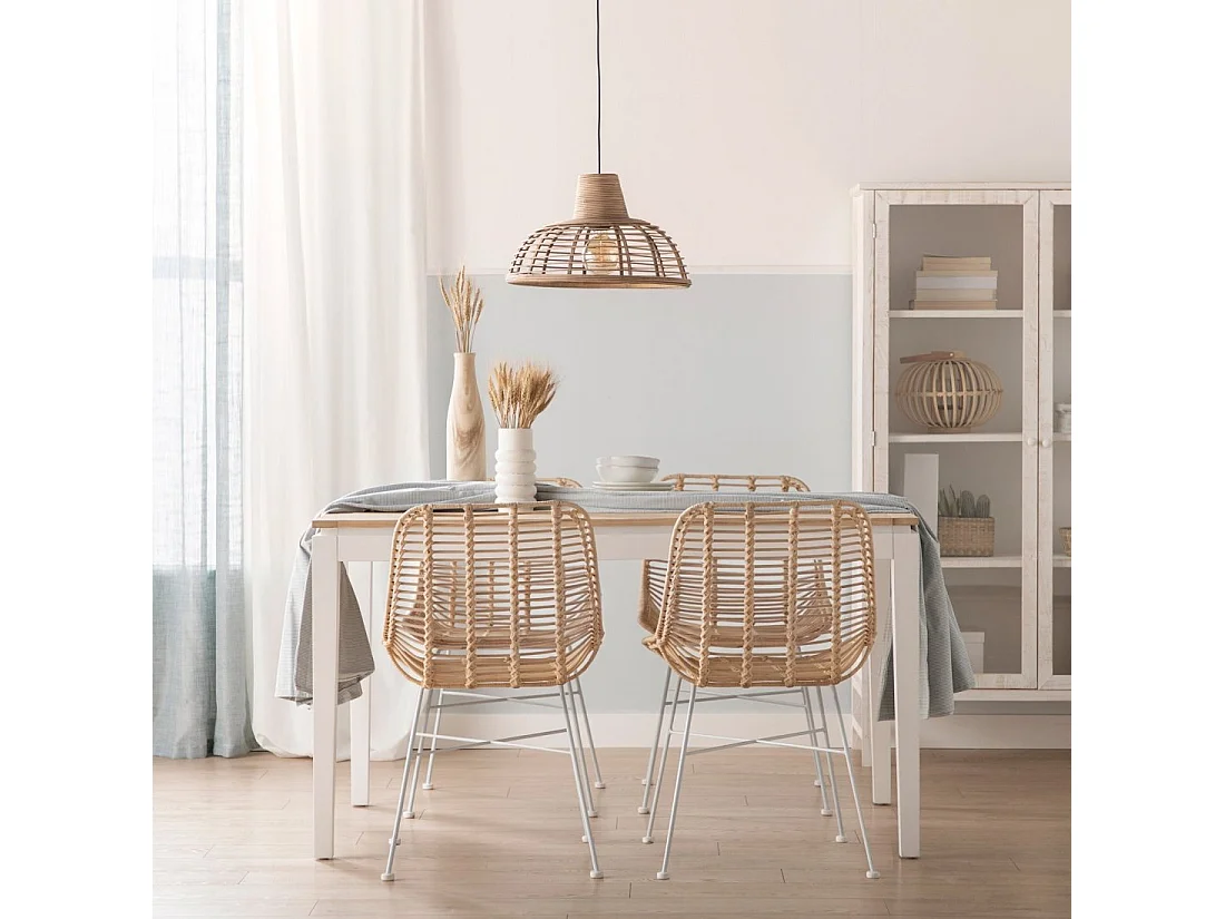 Silla de exterior de Fibra natural Natural 85 x 52- Lui