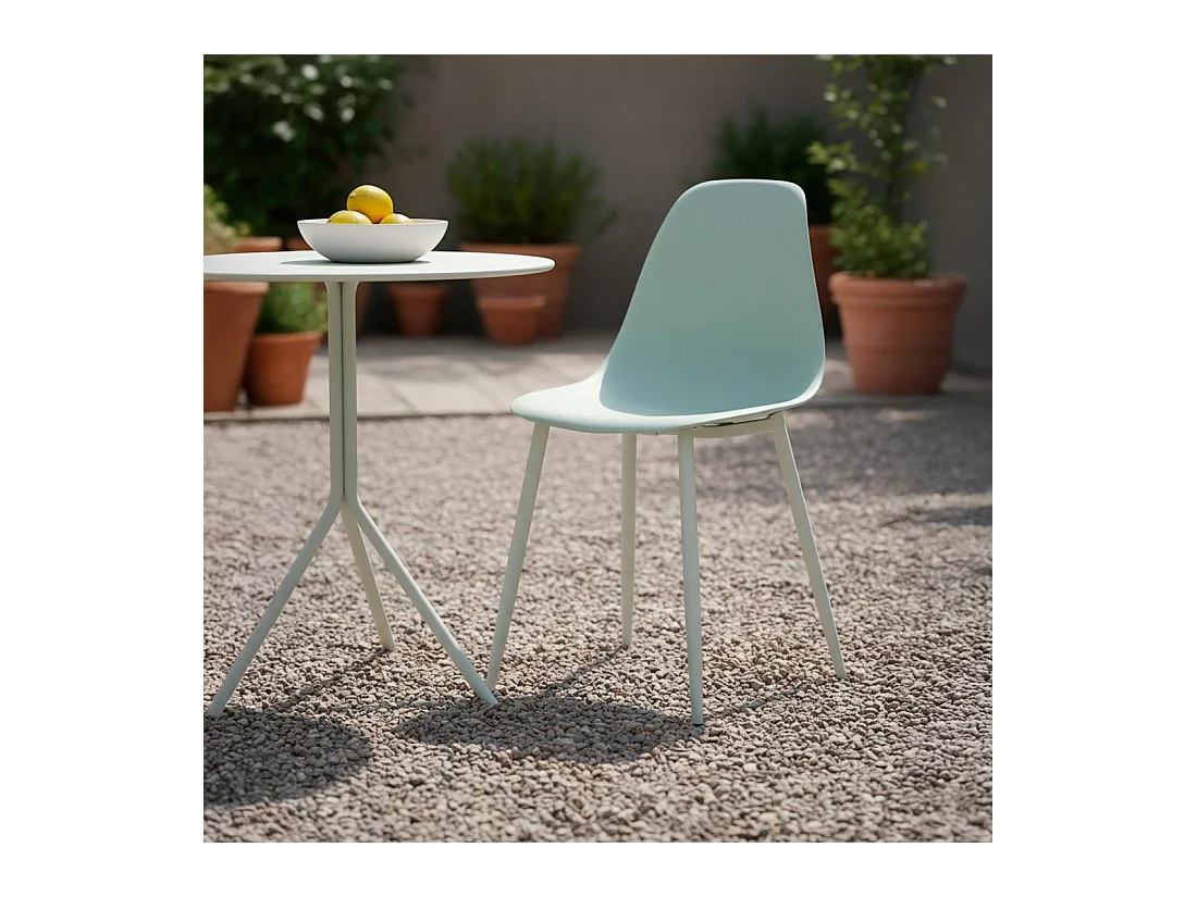 Silla de comedor de Plástico Menta 80 x 45- Nina