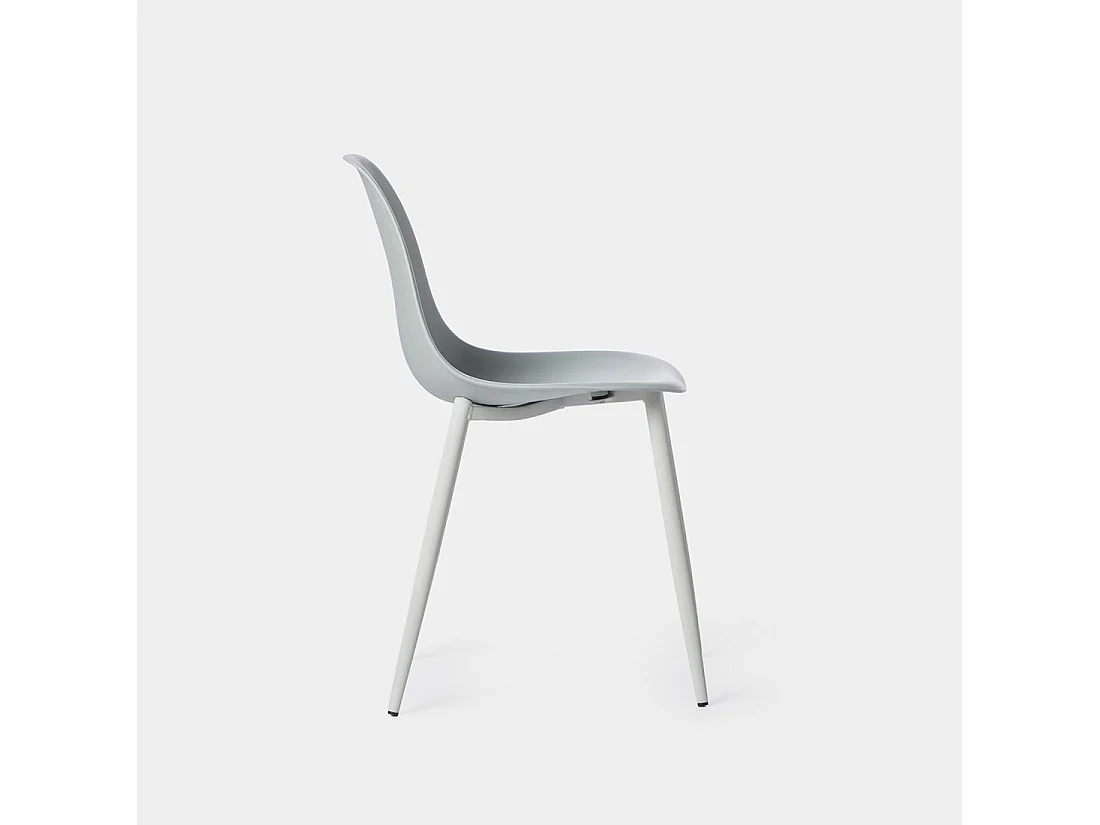 Chaise de cuisine en plastique menthe 45x80 cm-Nina