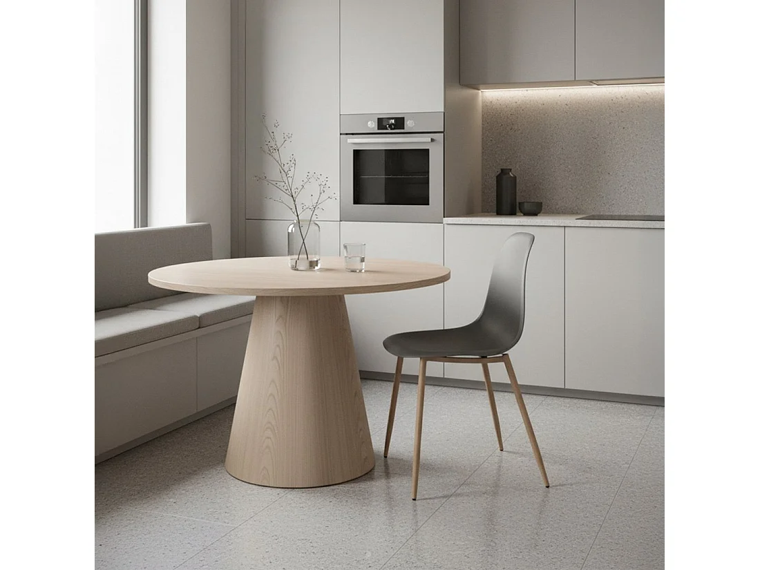 Chaise d'extérieur en plastique gris 45x80 cm-Nina