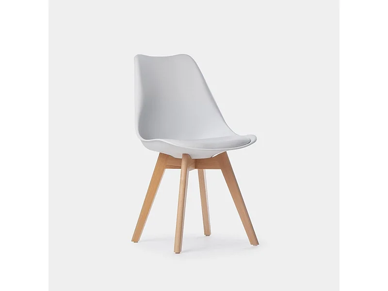 Silla de comedor de Plástico Blanco 82 x 48- Kler