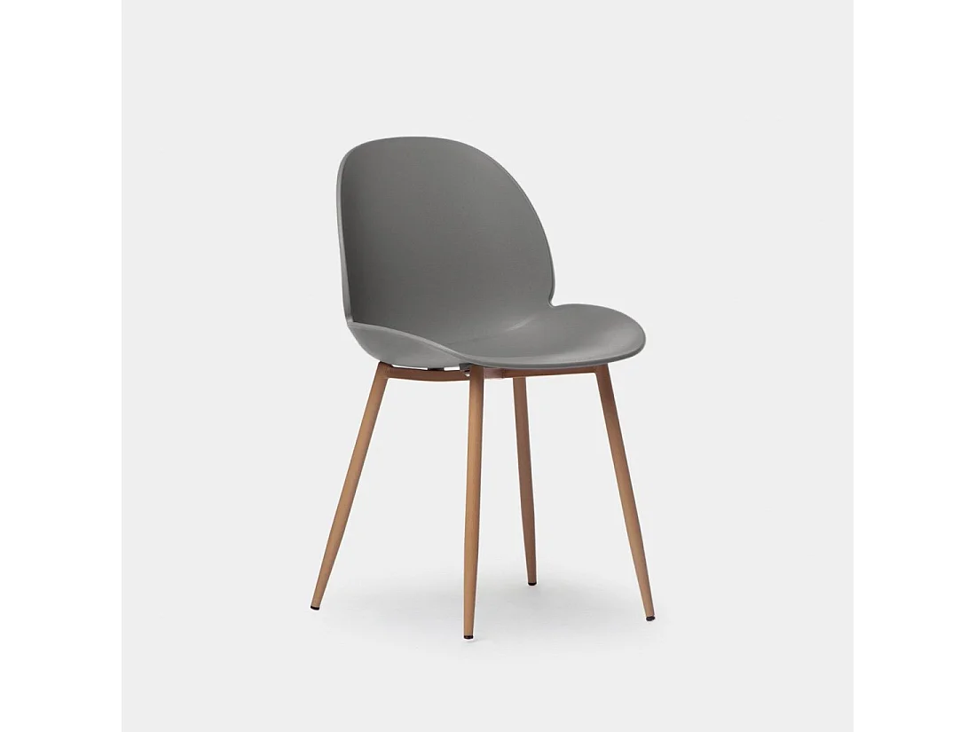 Silla de exterior de Plástico Gris 83 x 49- Ceilan