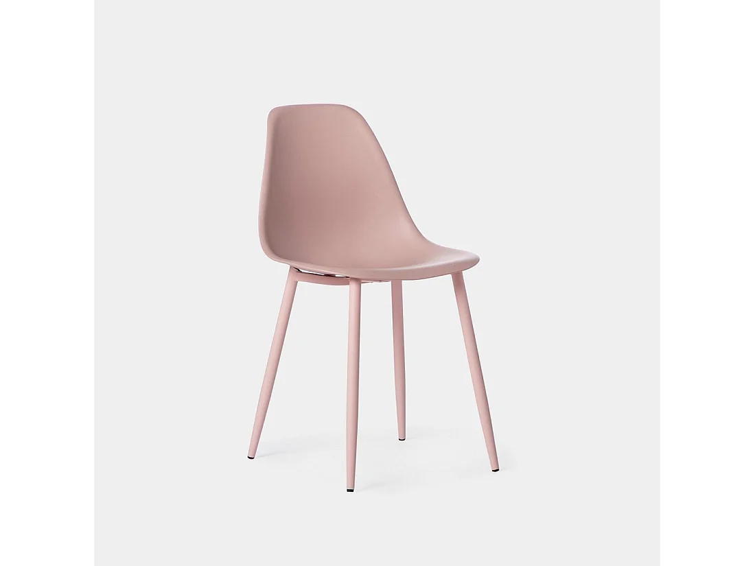 Silla de comedor de Plástico Rosa 80 x 45- Nina