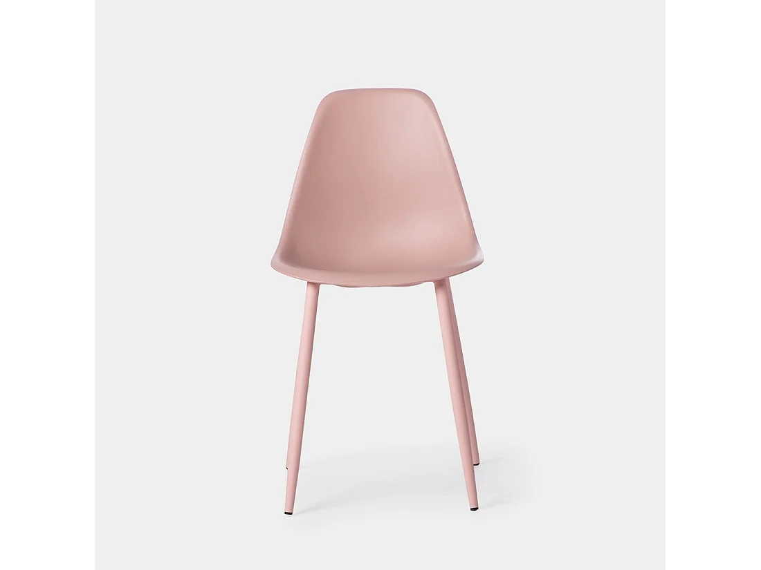 Silla de comedor de Plástico Rosa 80 x 45- Nina