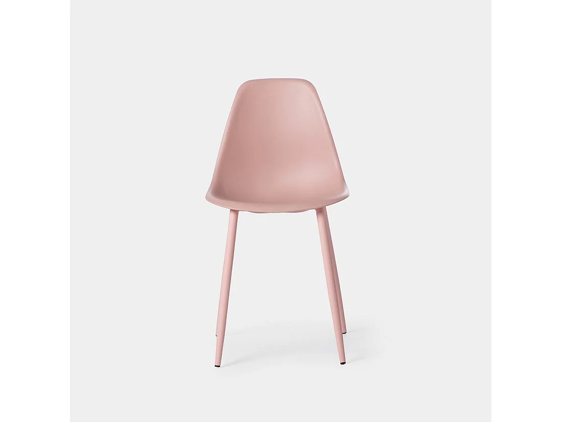 Silla de comedor de Plástico Rosa 80 x 45- Nina