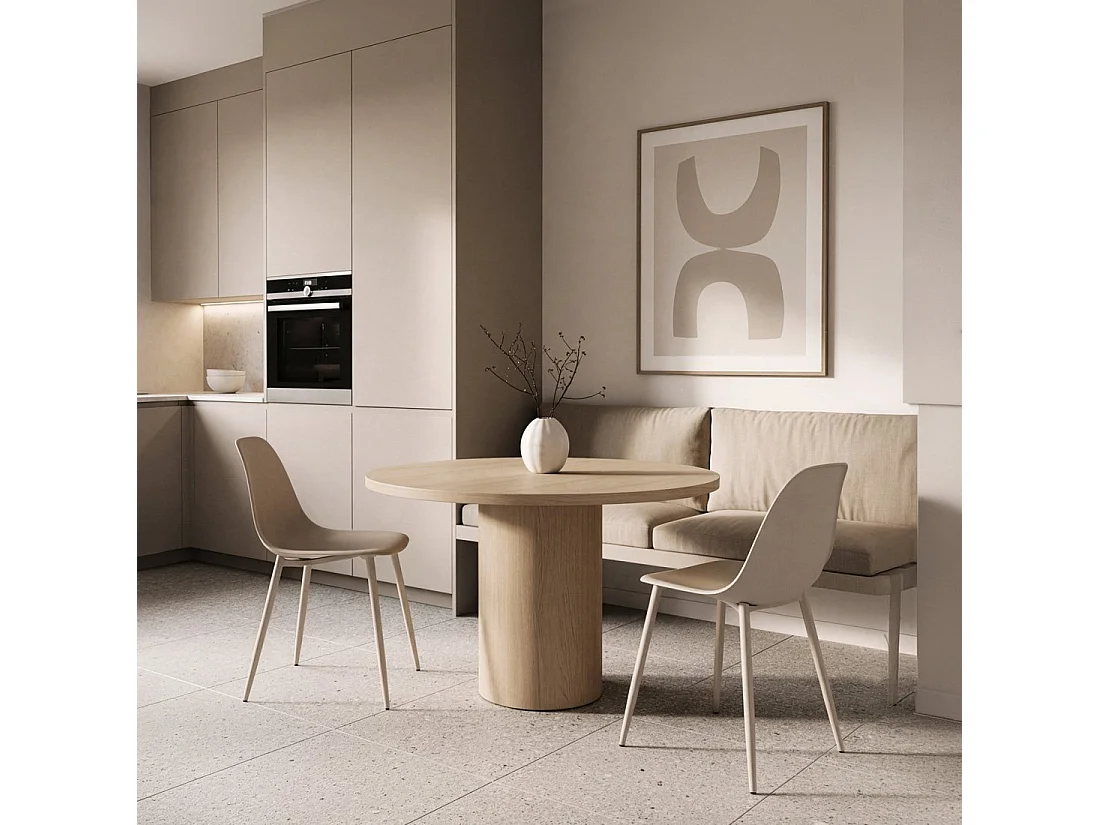 Silla de jardín de Plástico Beige 80 x 45- Nina