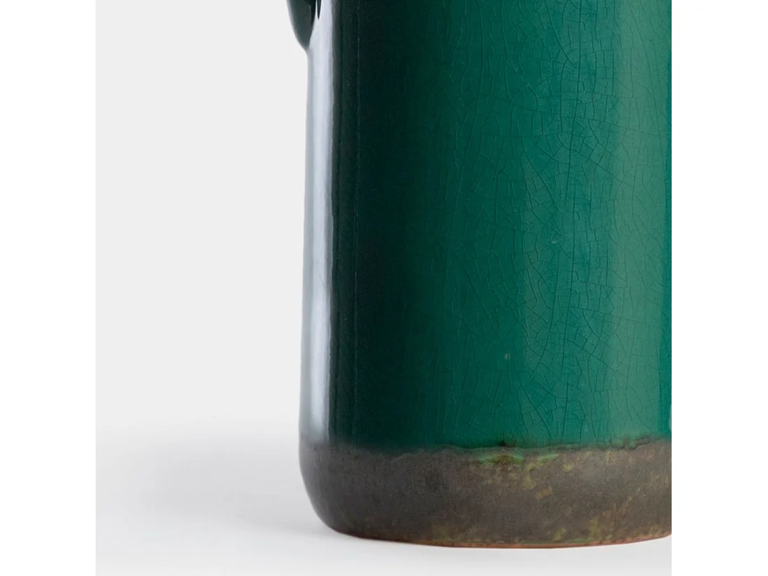 Vase en céramique vert émeraude 15.5x30 cm-Topa