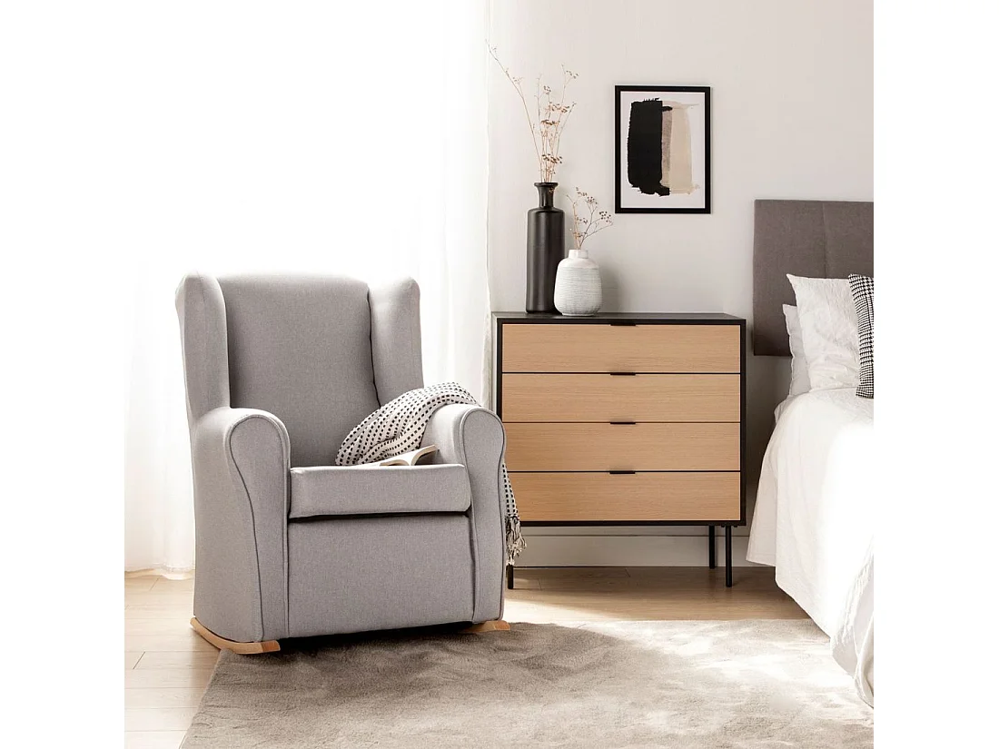 Butaca de lactancia de Poliéster Gris 103 x 75- Lily