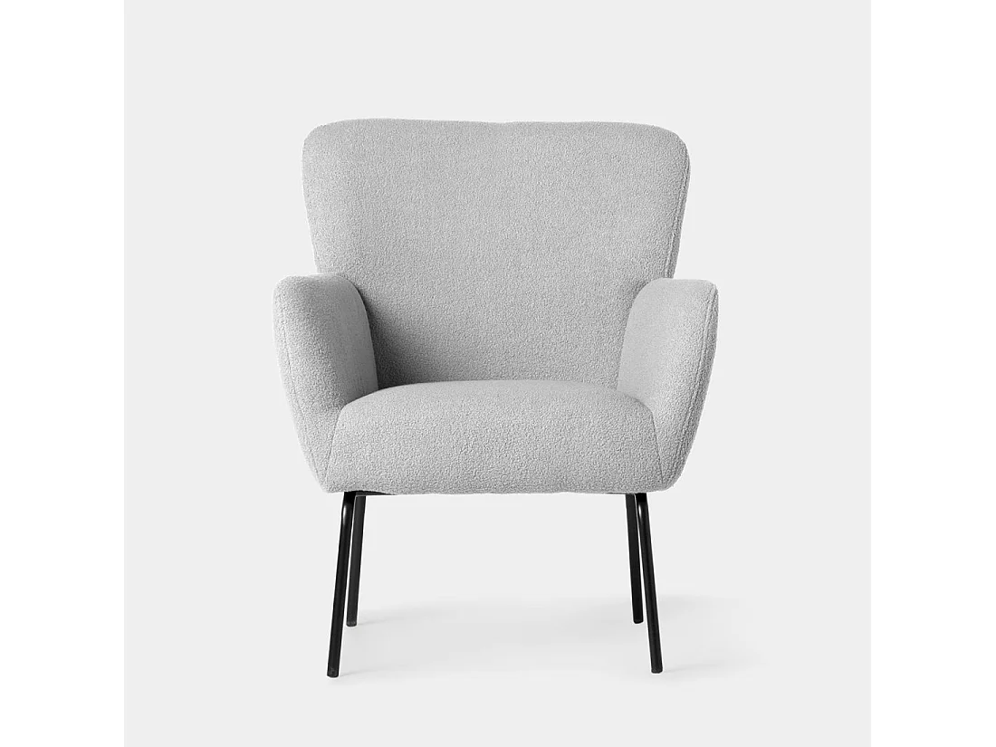 Butaca de lectura de Borreguito Gris 87 x 73- Gala