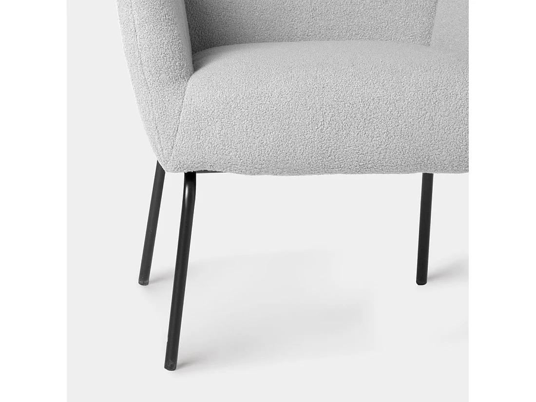 Butaca de lectura de Borreguito Gris 87 x 73- Gala