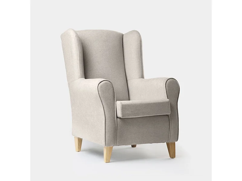 Butaca de lectura de Poliéster Beige 103 x 75- Isabela