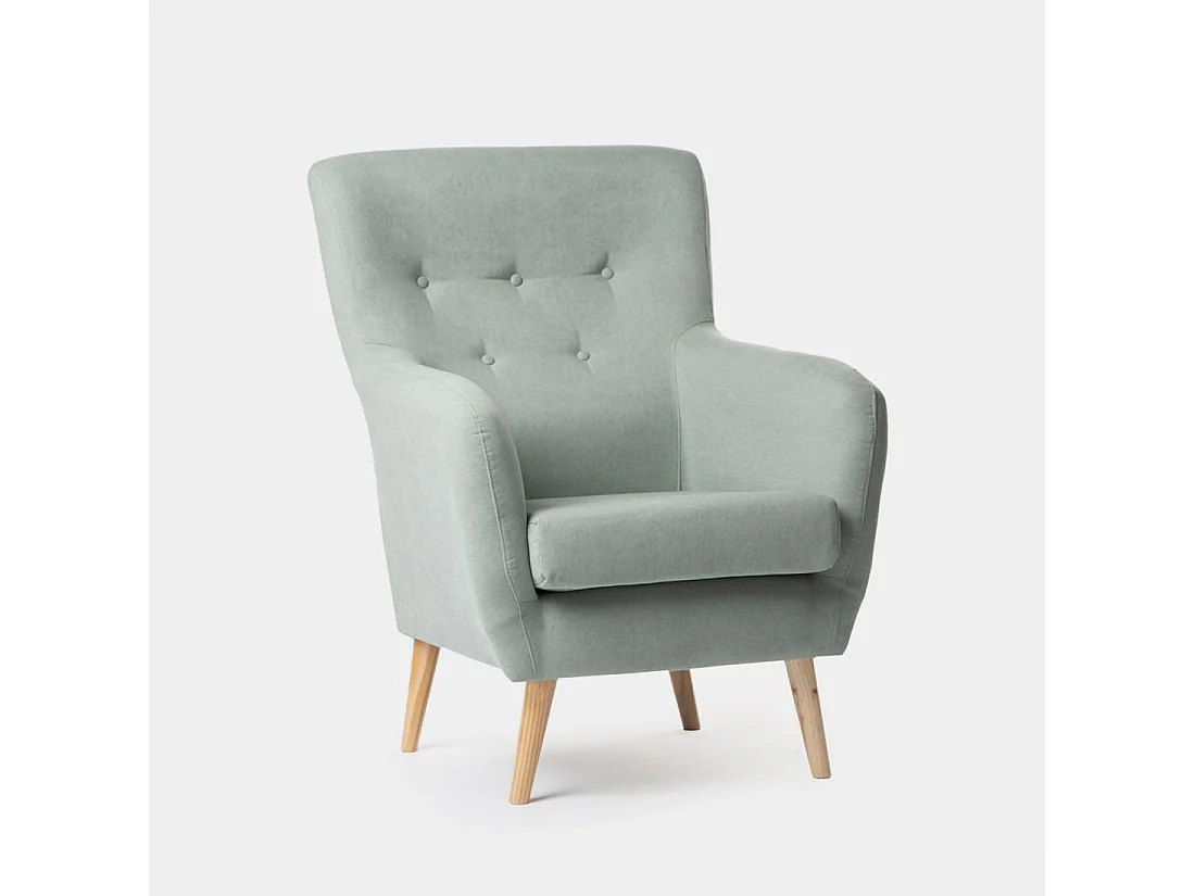 Butaca de lectura de Poliéster Menta 96 x 72- Astrid