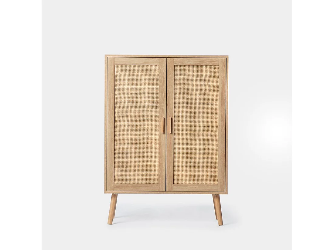 Vitrina doble de Fibra natural Natural 110 x 80- Tahiti