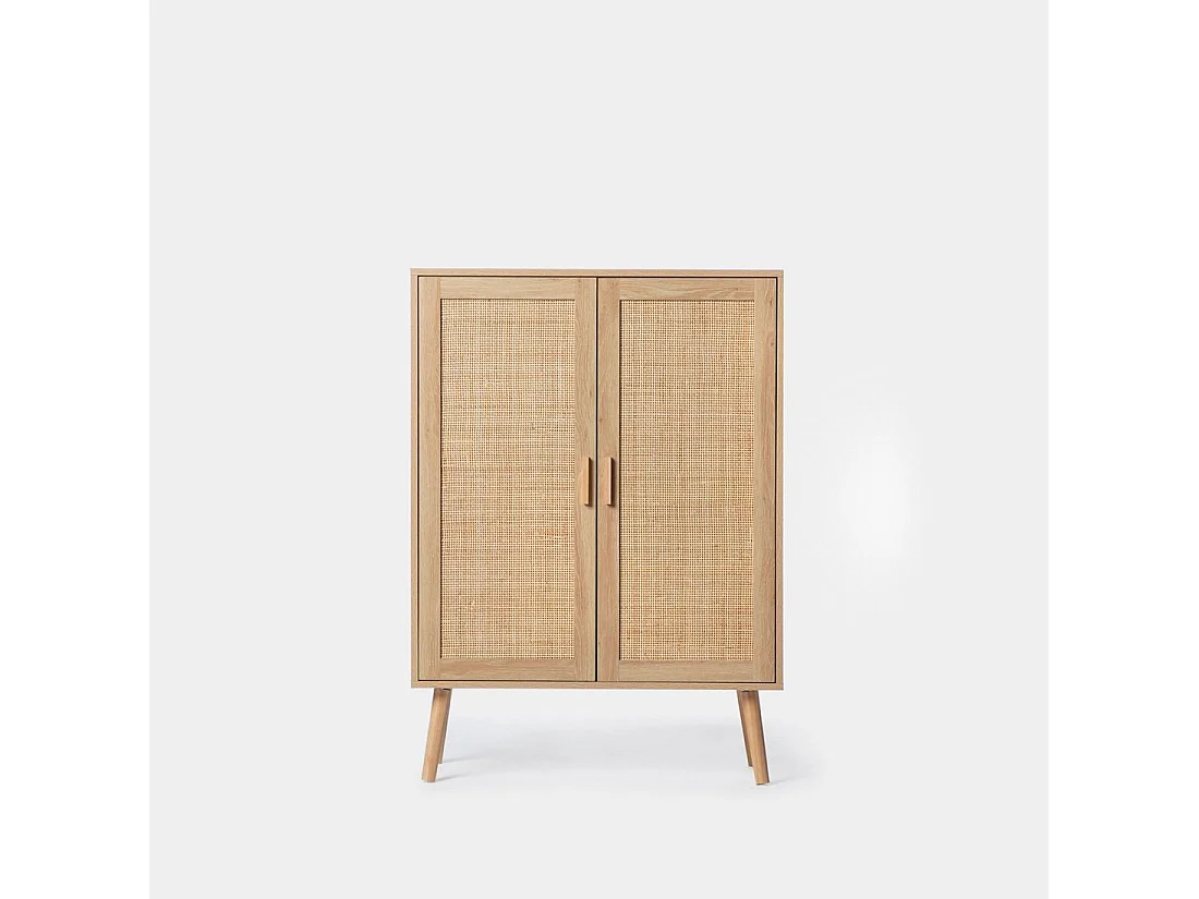 Vitrina doble de Fibra natural Natural 110 x 80- Tahiti