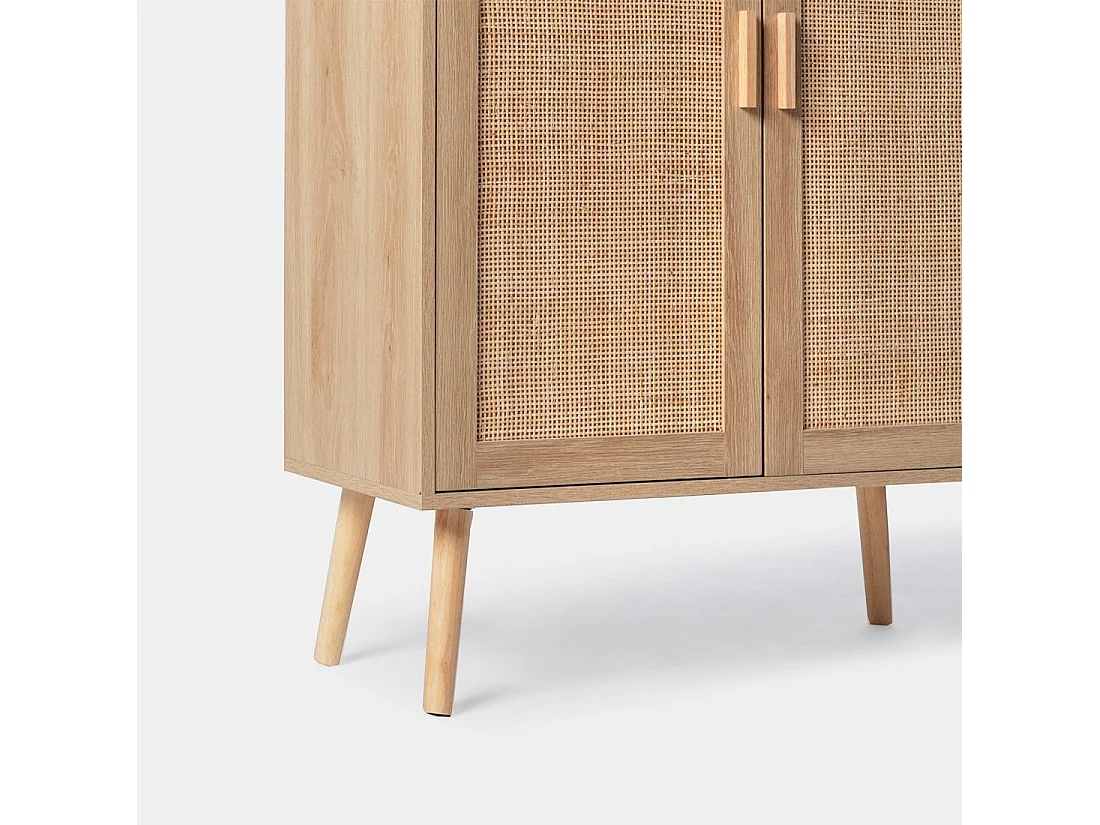 Vitrina doble de Fibra natural Natural 110 x 80- Tahiti