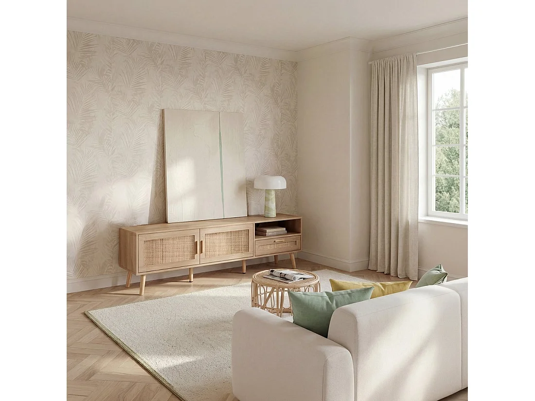 Mueble TV de Fibra natural Natural 50 x 160- Tahiti