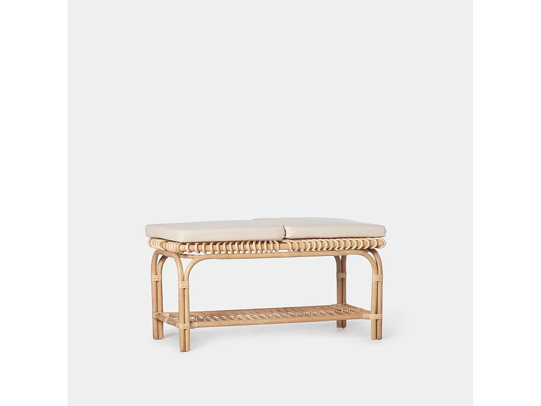 Banco en rotin naturel 100x51 cm-Kina