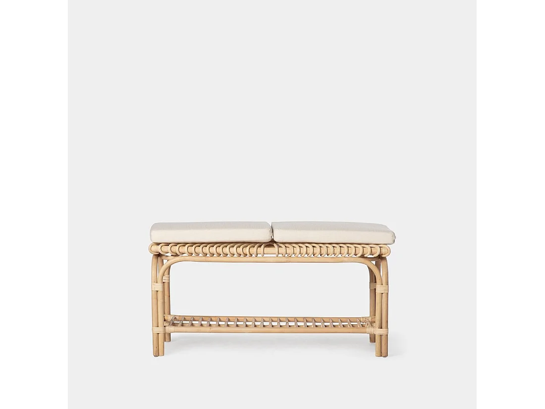 Banco en rotin naturel 100x51 cm-Kina