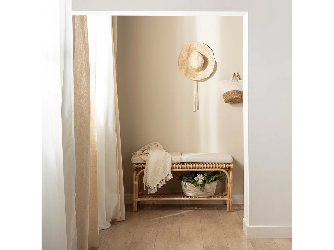 Pie de cama de Fibra natural Natural 51 x 100- Kina