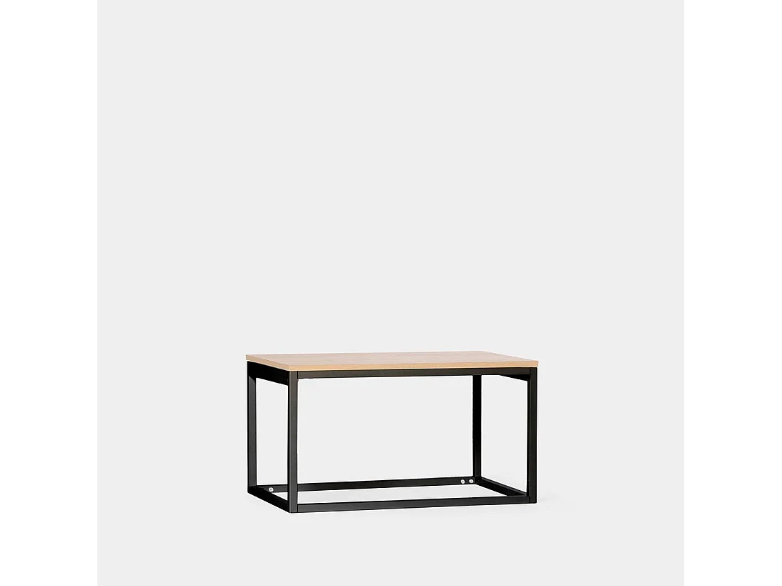 Table basse relevable en bois naturel 80x49 cm-Navan