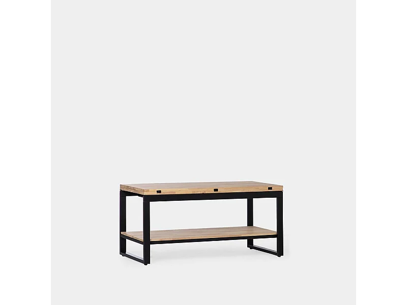 Mesa de centro elevable y extensible de Madera Natural 48 x 100- Alvi