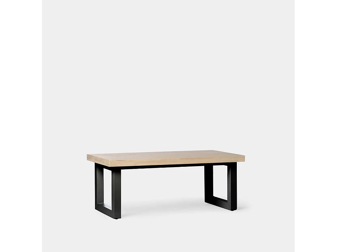 Table basse relevable en bois naturel 120x50 cm-Alys