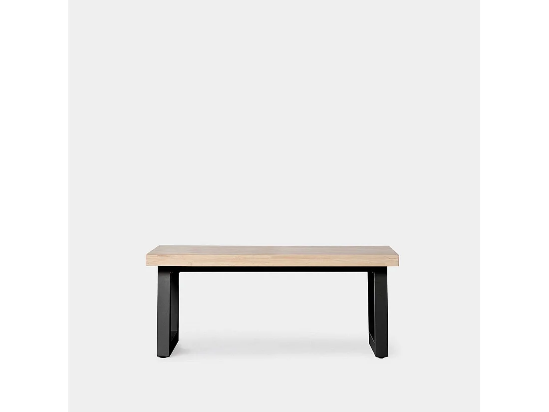 Table basse relevable en bois naturel 120x50 cm-Alys