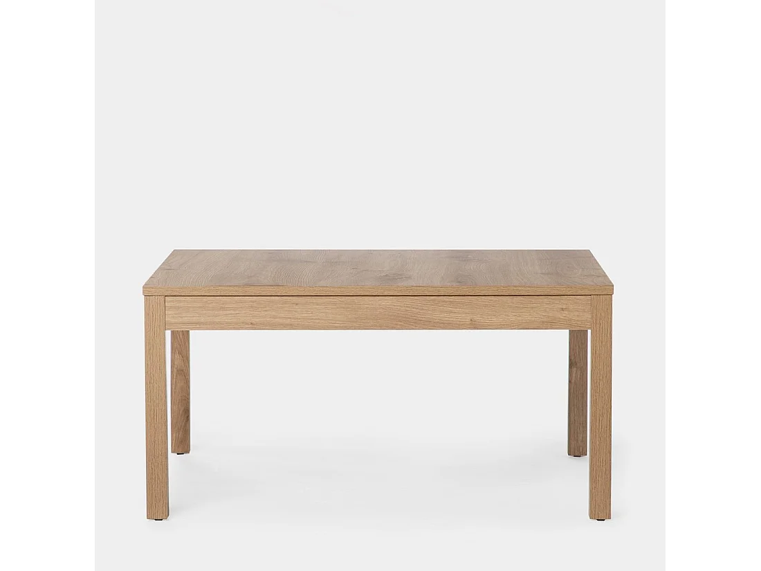 Table basse fixe en bois naturel 80x40 cm-Livorno