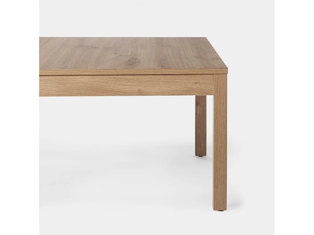 Table basse fixe en bois naturel 80x40 cm-Livorno