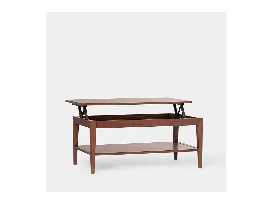 Table basse relevable en bois châtaignier 100x45 cm-Mara