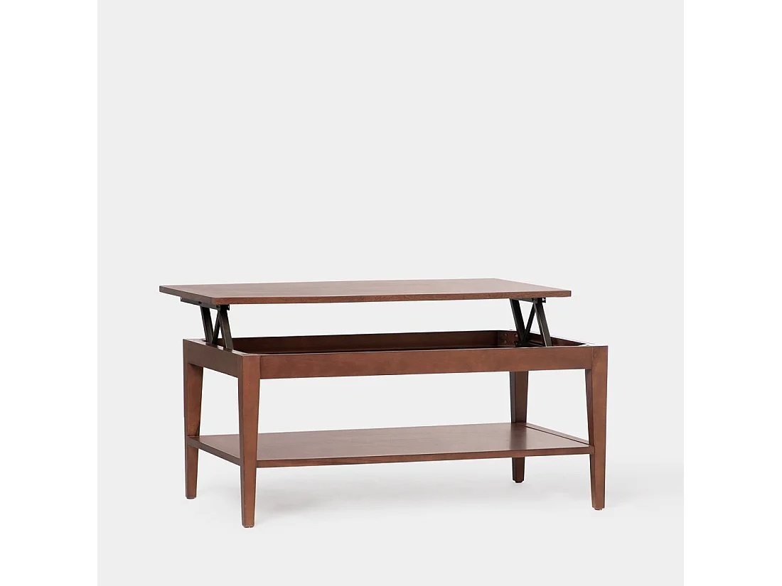 Table basse relevable en bois châtaignier 100x45 cm-Mara
