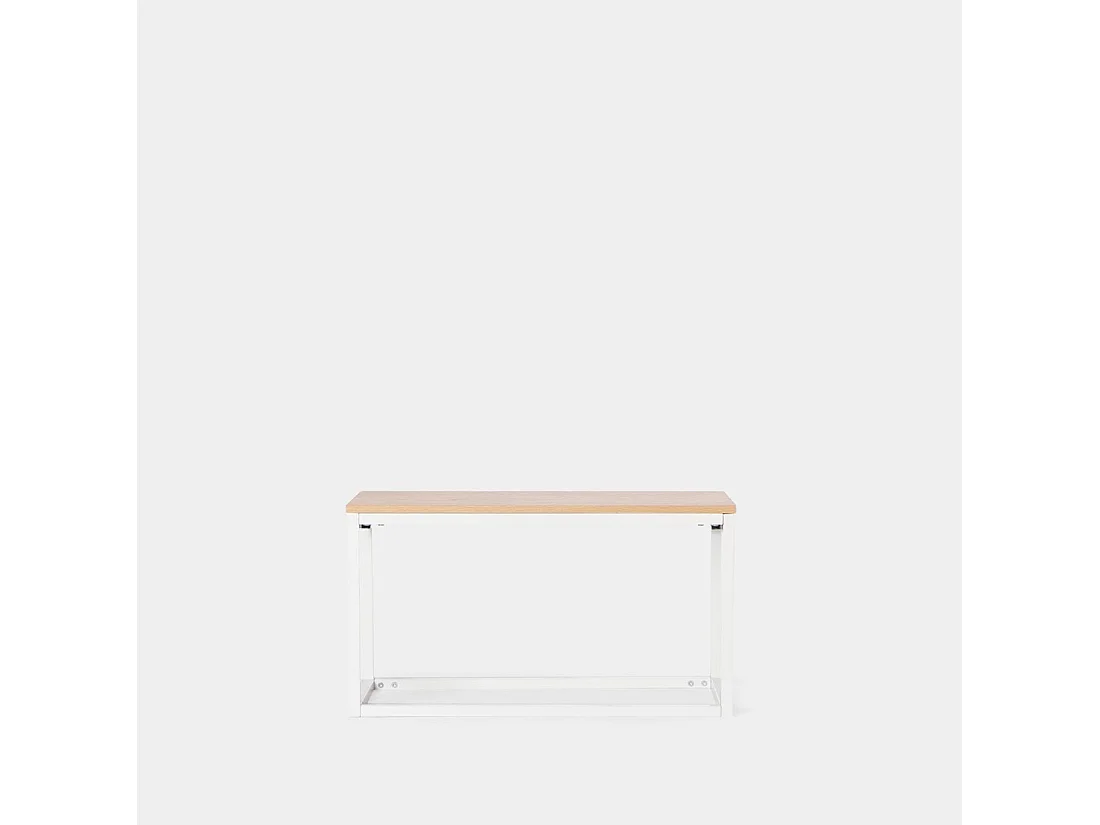 Table basse relevable en bois naturel 80x49 cm-Navan