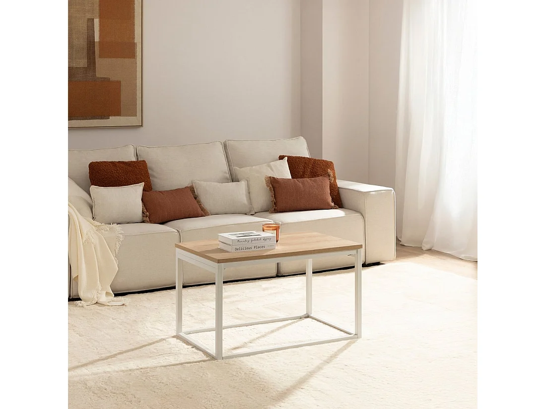 Mesa de centro elevable de Madera Natural 49 x 80- Navan