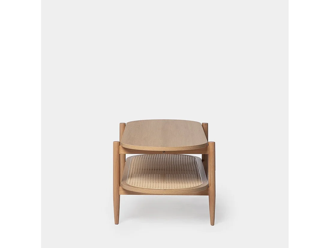 Mesa de centro fija de Madera Natural 40 x 120- Natura