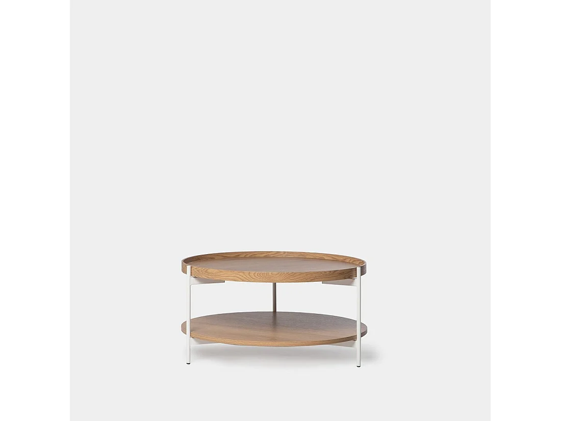 Mesa de centro fija de Madera Natural 40 x 78- Dan