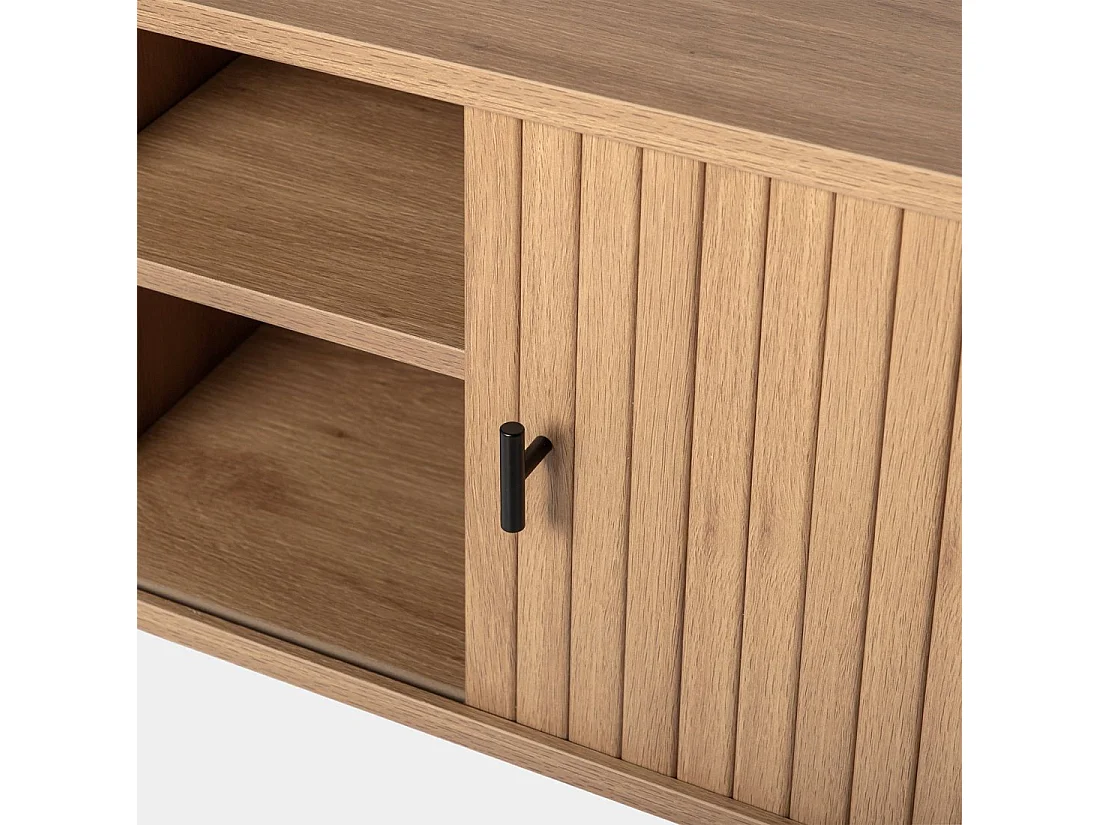 Meuble TV en bois naturel 150x55 cm-Breda